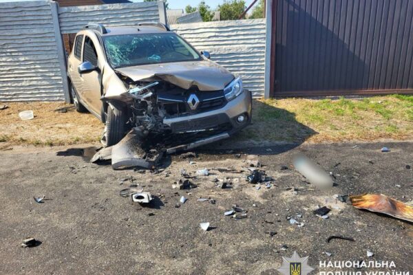 На Вишгородщині в ДТП травмувалися четверо пасажирів, серед них троє дітей